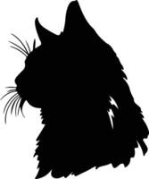 somali chat silhouette portrait vecteur