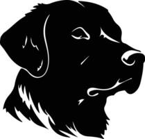 Chesapeake baie retriever silhouette portrait vecteur