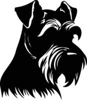 la norme schnauzer noir silhouette vecteur