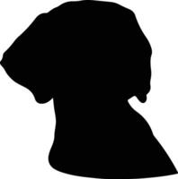 vizsla silhouette portrait vecteur