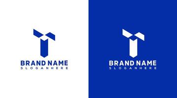 t lettre monogramme logo conception t icône marque de lettre logo marque identité conception vecteur