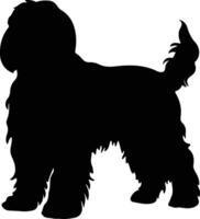 noir russe terrier noir silhouette vecteur