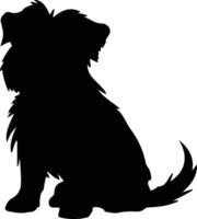 Affenpinscher noir silhouette vecteur