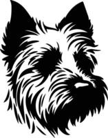 australien terrier silhouette portrait vecteur