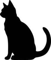 peau de minou chat noir silhouette vecteur