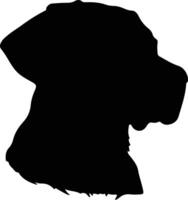 Chesapeake baie retriever silhouette portrait vecteur