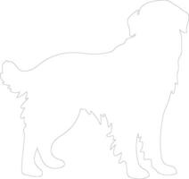 kuvasz contour silhouette vecteur