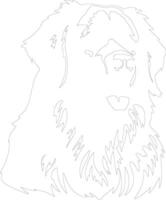 leonberger contour silhouette vecteur