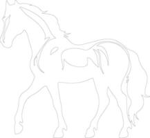 cheval contour silhouette vecteur
