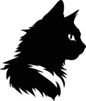turc van chat silhouette portrait vecteur