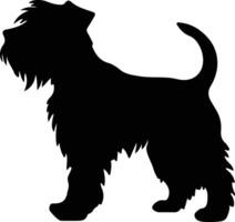 Sealyham terrier noir silhouette vecteur