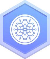 hiver polygone icône vecteur