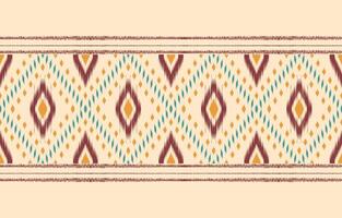 ethnique abstrait ikat art. aztèque ornement imprimer. géométrique ethnique modèle sans couture Couleur Oriental. conception pour Contexte ,rideau, tapis, fond d'écran, vêtements, emballage, batique, vecteur illustration.