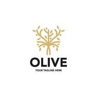 olive arbre logo. olive pétrole icône. arbre de la vie symbole. plante feuille signe. vecteur illustration. adapté pour votre conception besoin, logo, illustration, animation, etc.