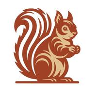 mignonne écureuil dessin animé vecteur ancien t chemise conception