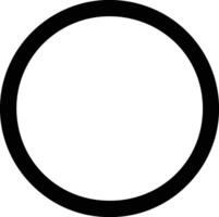 cercle noir silhouette vecteur