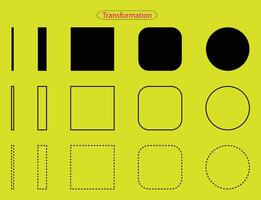 transformer vecteur concept, changement métaphore, encadrement signe, Nouveau la vie symbole illustration.