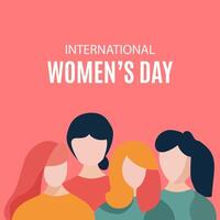 international aux femmes journée des illustrations vecteur