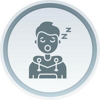 sommeil solide bouton icône vecteur