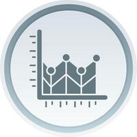 ligne graphique solide bouton icône vecteur