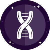 ADN solide badges icône vecteur