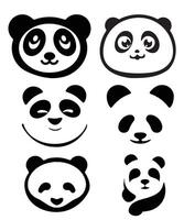 Panda silhouette vecteur T-shirt conception