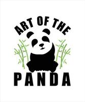 art de le Panda T-shirt vecteur