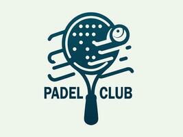 padel raquette club logo vecteur