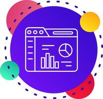 analytique abstrat bg icône vecteur