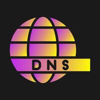 DNS serveur vecteur icône