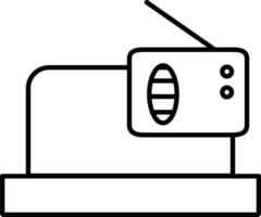 arrondi rempli modifiable accident vasculaire cérébral radio antenne icône vecteur