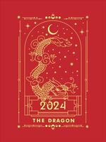 dragon année chinois Nouveau année vecteur