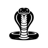 noir Roi cobra logo conception illustration vecteur