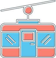 icône de vecteur de téléphérique