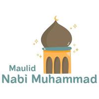 maulid islamique nabi muhammad vecteur