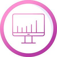 icône de vecteur d'écran de moniteur