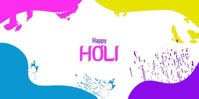 Holi Festival content Inde carnaval de couleurs. vecteur