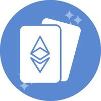 ethereum cartes vecteur icône