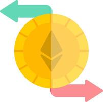 ethereum échange vecteur icône