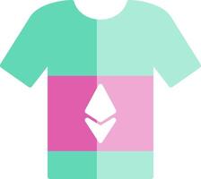 ethereum T-shirt vecteur icône