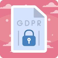 GDPR vecteur icône