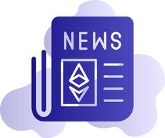 ethereum nouvelles vecteur icône