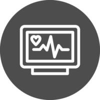 conception d'icône créative moniteur ecg vecteur