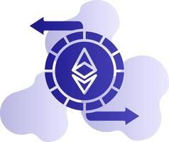 ethereum échange vecteur icône