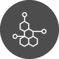 conception d'icône créative de molécule vecteur