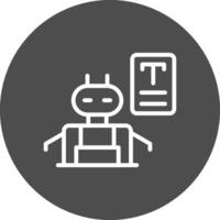 bots rédaction Créatif icône conception vecteur