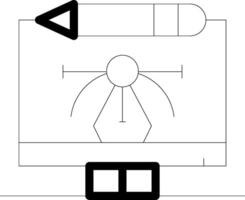 numérique art Créatif icône conception vecteur