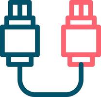 conception d'icône créative de connexion usb vecteur