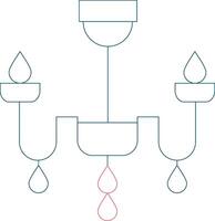 conception d'icône créative lustre vecteur