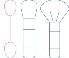 conception d'icônes créatives de brosses vecteur
